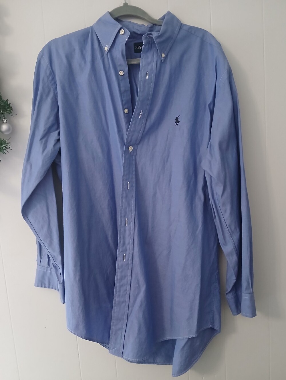 Ralph Lauren Men’s Classic Button-Down Shirt - Light Blue